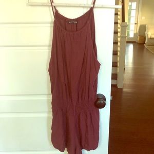 Brandy Melville Maroon Romper